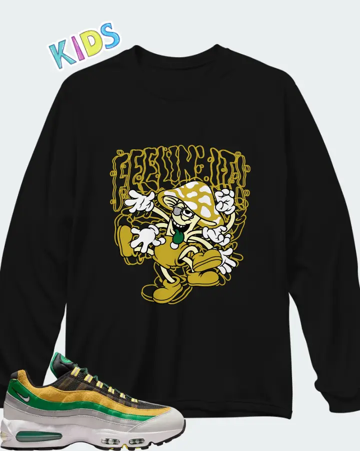 Nike Air Max 95 Yardrunners Pack - Norfolk State Matching Kid's Long Sleeve T-Shirt