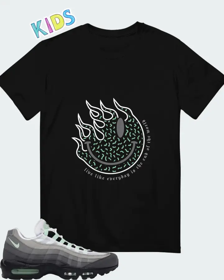 Nike Air Max 95 Big Bubble - Fresh Mint Matching Kid's T-Shirt