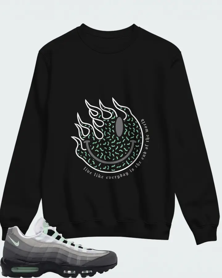 Nike Air Max 95 Big Bubble - Fresh Mint Matching Sweatshirt
