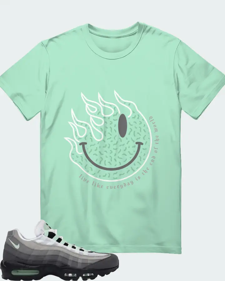 Nike Air Max 95 Big Bubble - Fresh Mint Matching T-Shirt