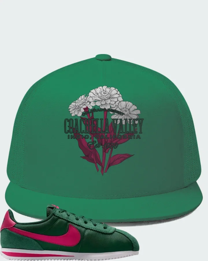 Nike Cortez Textile Gorge Green Wild Cherry Matching Hat