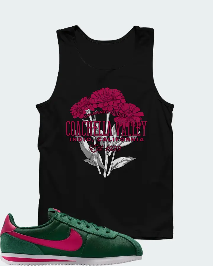 Nike Cortez Textile Gorge Green Wild Cherry Matching Tank Top