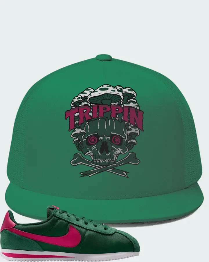 Nike Cortez Textile Gorge Green Wild Cherry Matching Hat