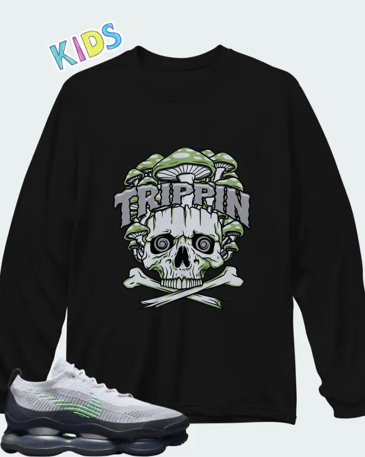 Nike Air Max Scorpion FK Wolf Grey Matching Kid's Long Sleeve T-Shirt