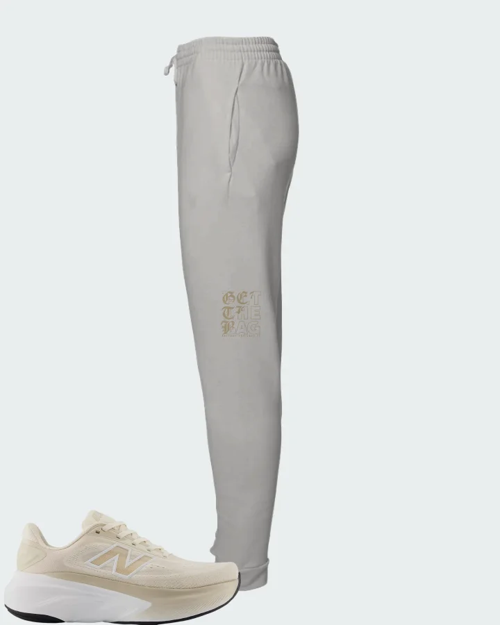 New Balance Fresh Foam X More v6 Permafrost Bisque Nb 103 White Matching Joggers