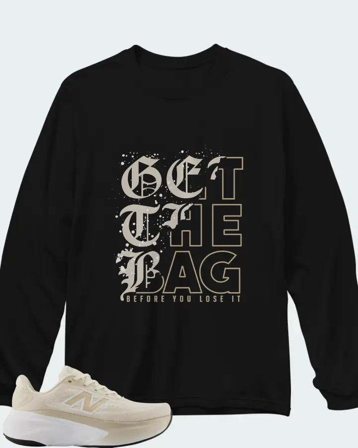 New Balance Fresh Foam X More v6 Permafrost Bisque Nb 103 White Matching Long Sleeve T-Shirt