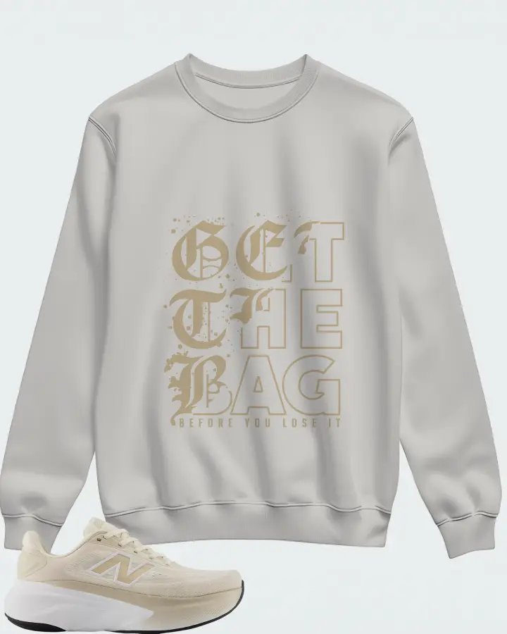 New Balance Fresh Foam X More v6 Permafrost Bisque Nb 103 White Matching Sweatshirt