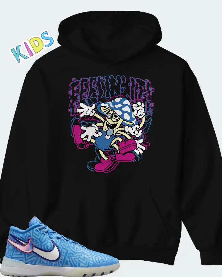 Nike Zoom Lebron NXXT Genisus University Blue White Matching Kid's Hoodie