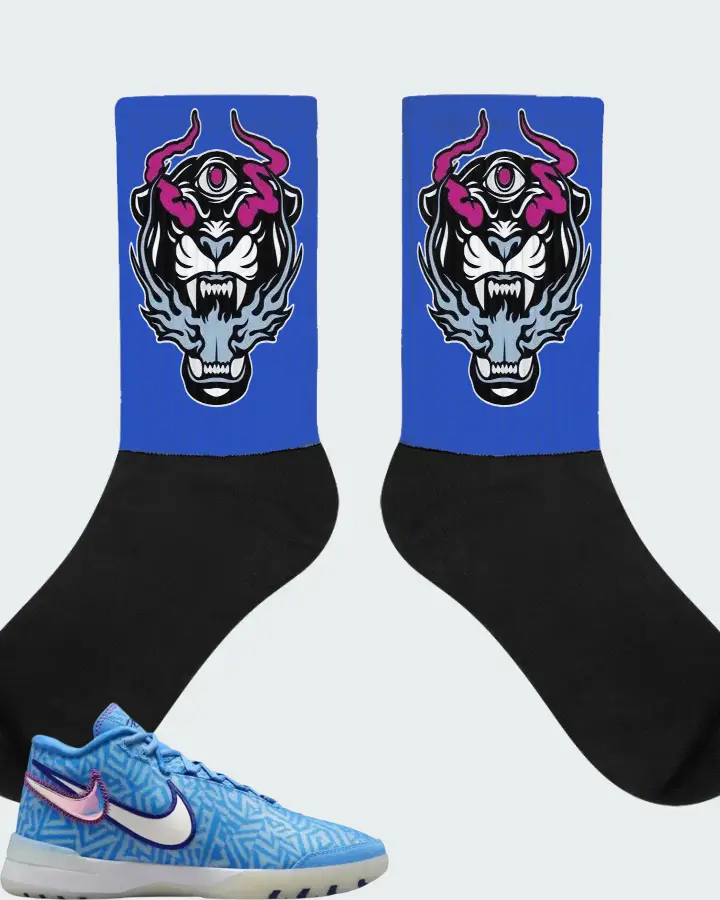 Nike Zoom Lebron NXXT Genisus University Blue White Matching Socks