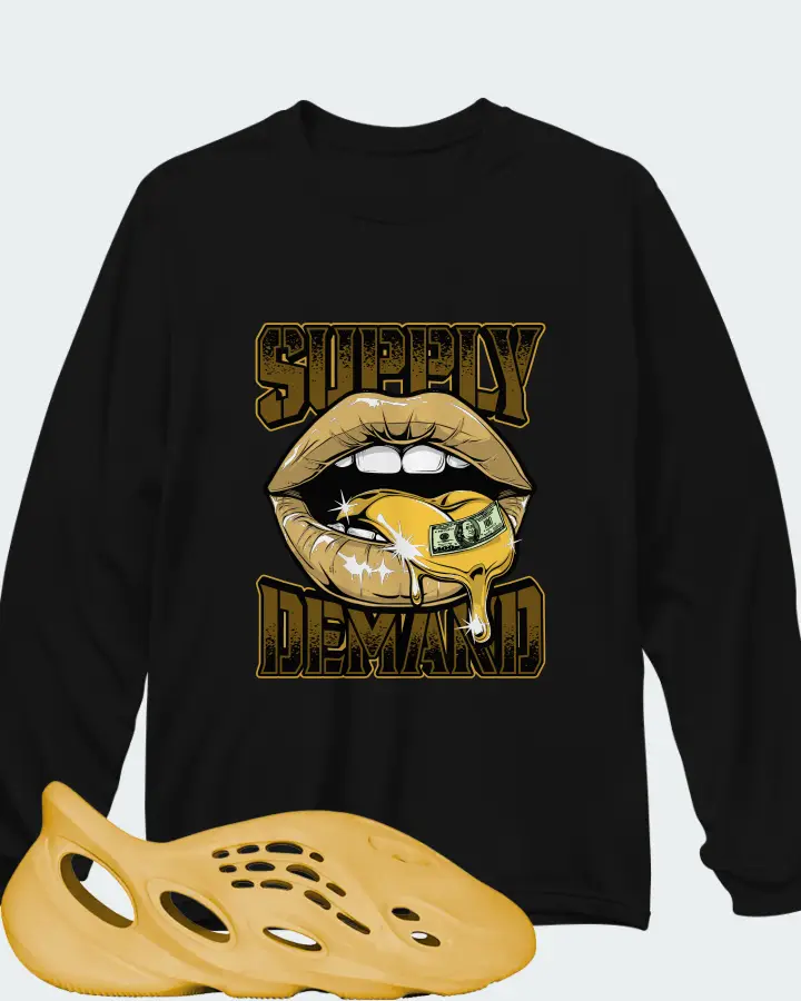 Yeezy Foam Runner Ochre Matching Long Sleeve T-Shirt