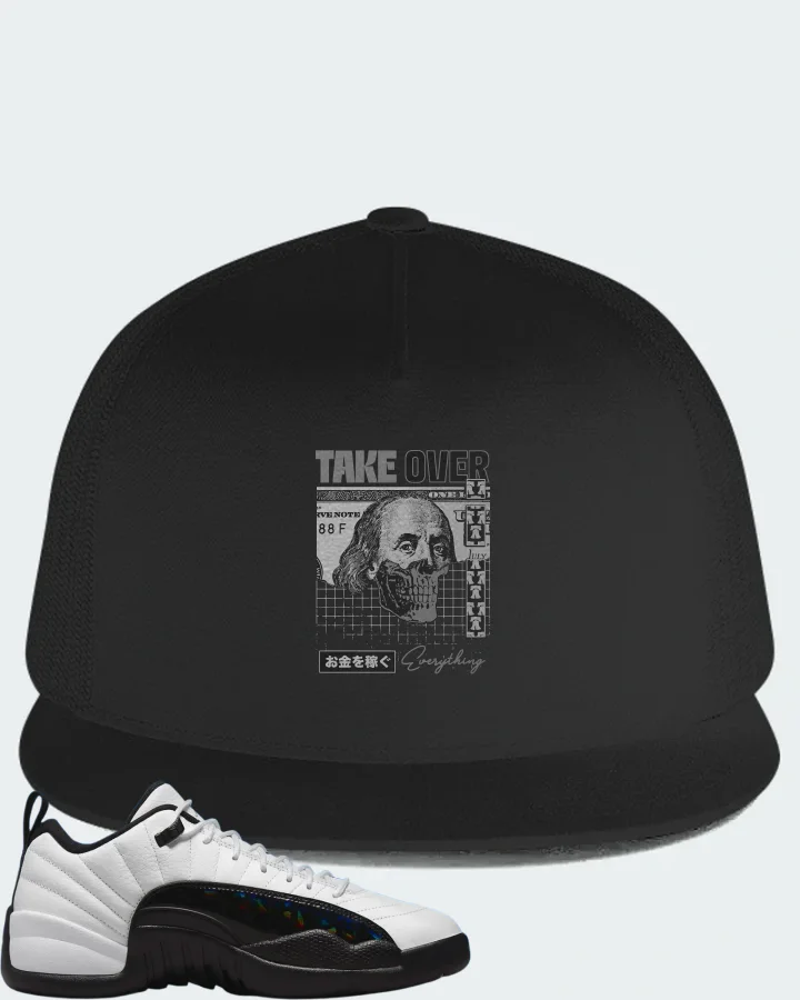 Jordan 12 Low Sneaker Matching Black Hat - Take Over