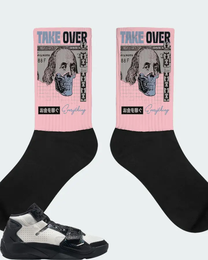 Jordan Zion 2 Sneaker Matching Pink Socks - Take Over