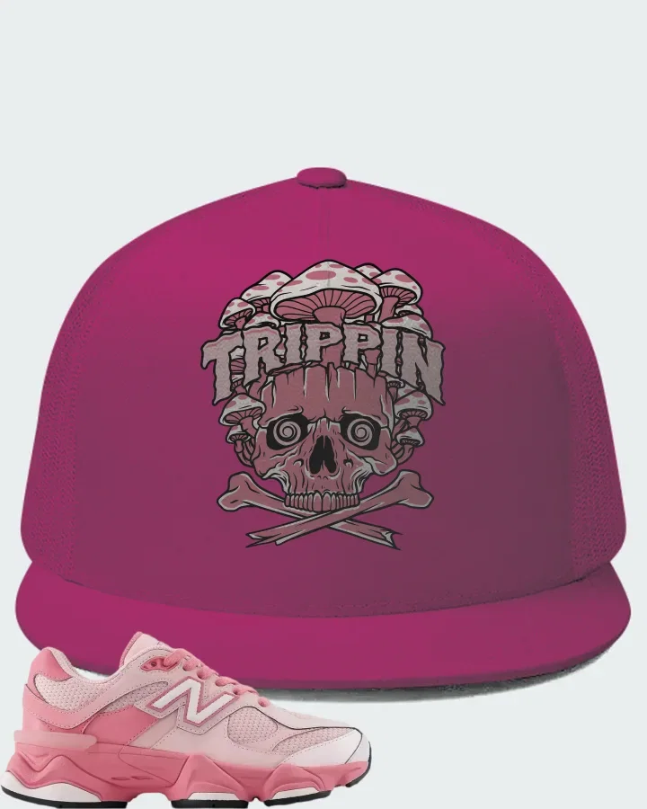 New Balance 9060 Lace Big Kid Pink Salt Matching Hat