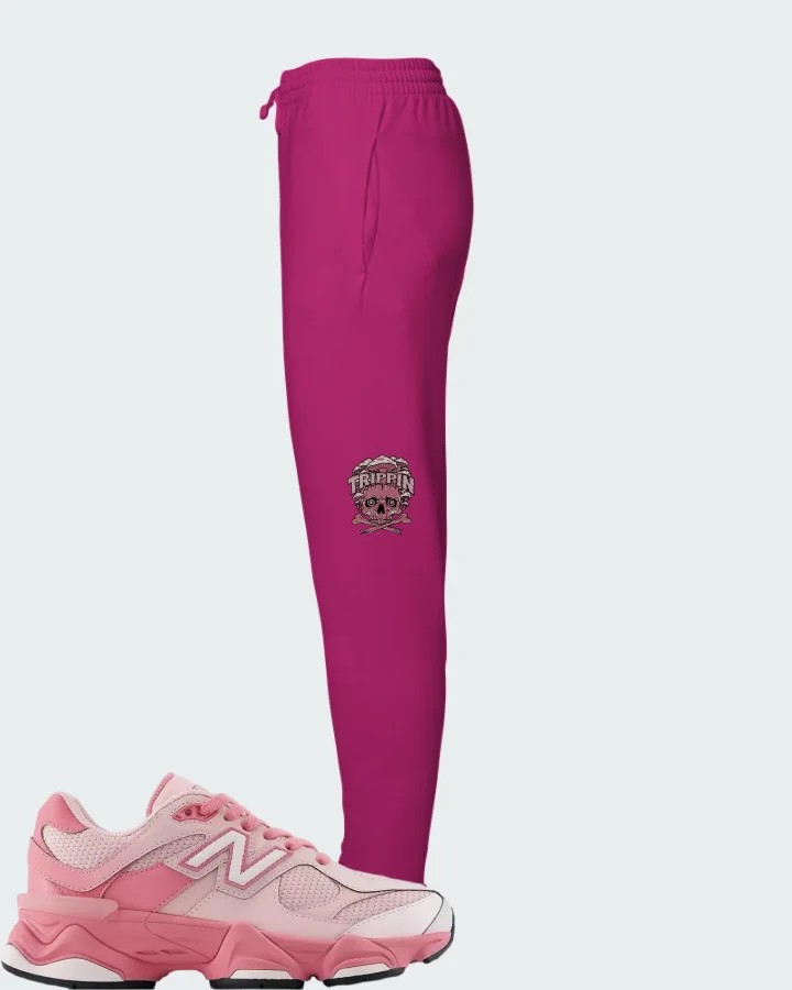 New Balance 9060 Lace Big Kid Pink Salt Matching Joggers