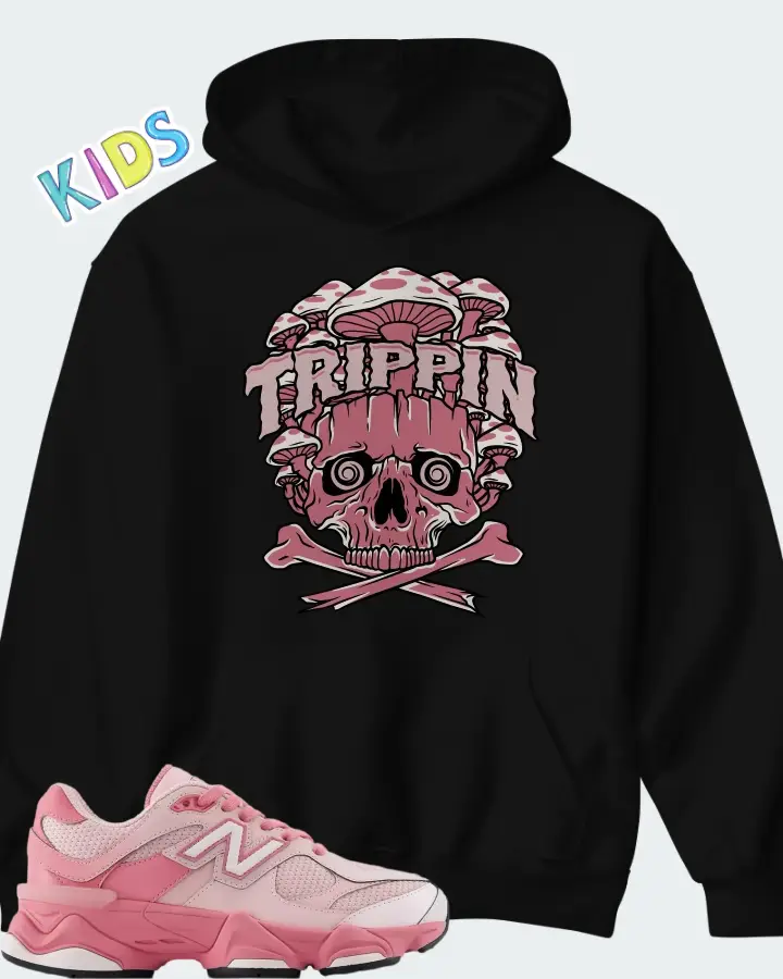 New Balance 9060 Lace Big Kid Pink Salt Matching Kid's Hoodie