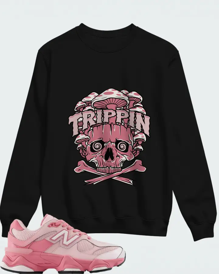 New Balance 9060 Lace Big Kid Pink Salt Matching Sweatshirt