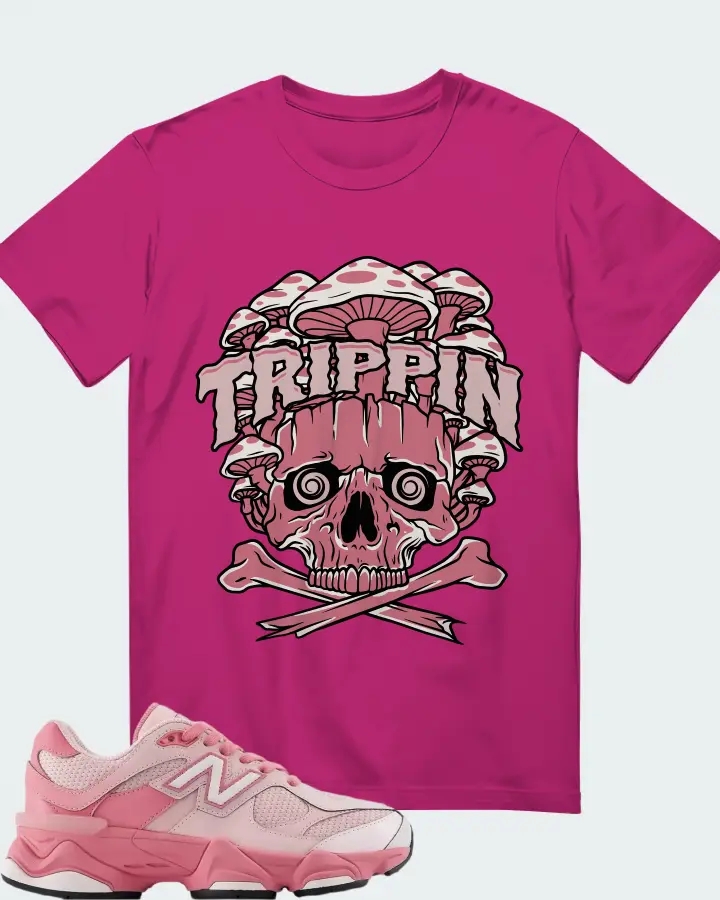 New Balance 9060 Lace Big Kid Pink Salt Matching T-Shirt