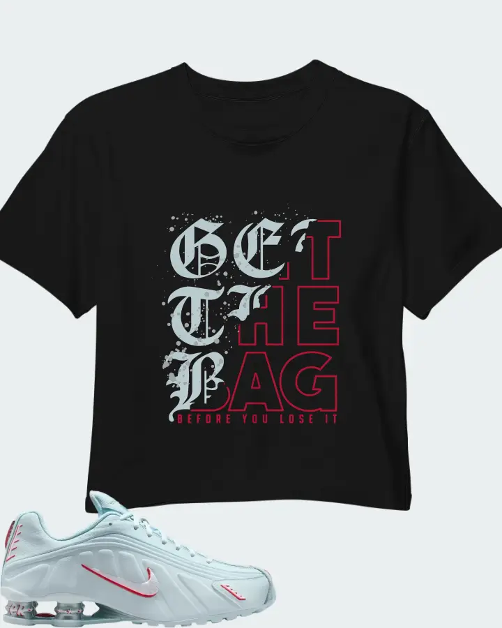 Shox R4 'Glacier Blue and University Red Matching Crop Top