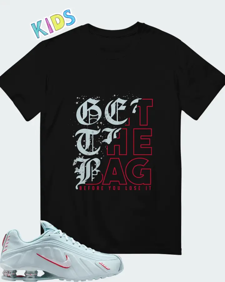 Shox R4 'Glacier Blue and University Red Matching Kid's T-Shirt
