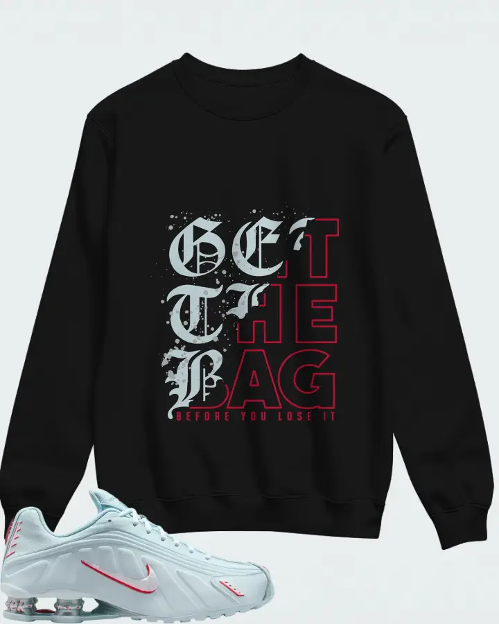 Shox R4 'Glacier Blue and University Red Matching Sweatshirt
