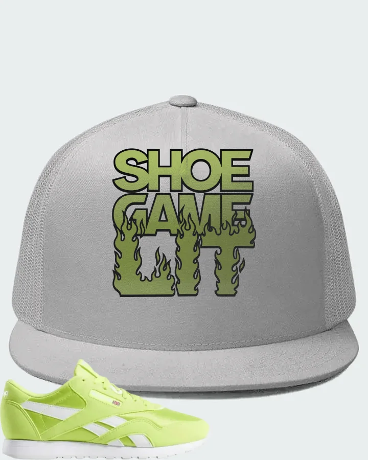 Reebok Classic Nylon Neon Lime Matching Hat