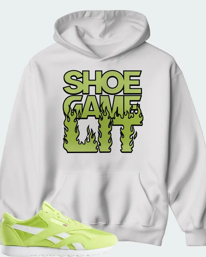 Reebok Classic Nylon Neon Lime Matching Hoodie