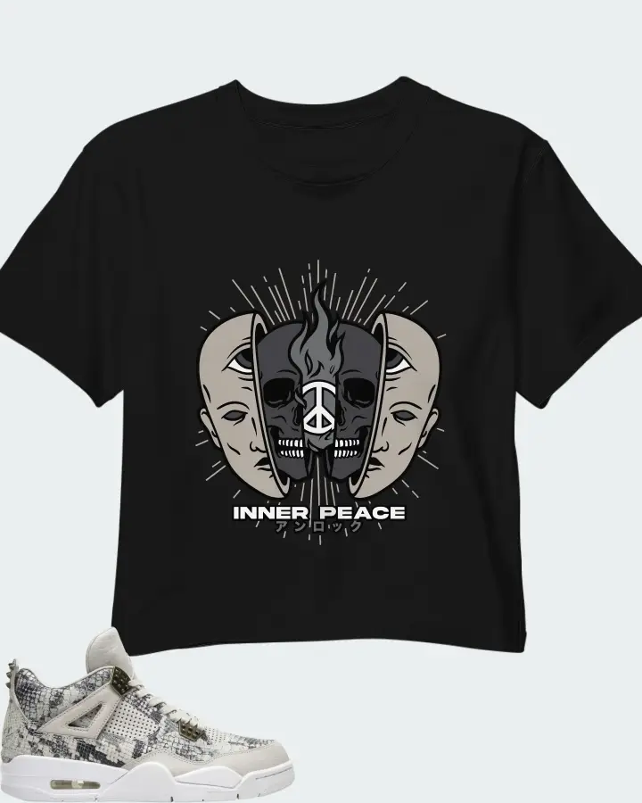 Air Jordan 4 Retro Snakeskin Matching Crop Top