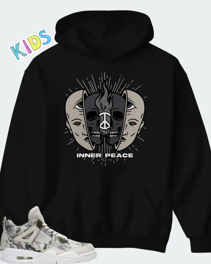 Air Jordan 4 Retro Snakeskin Matching Kid's Hoodie
