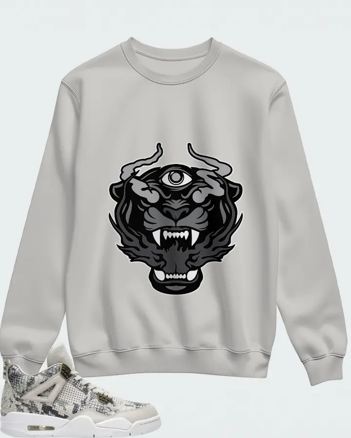 Air Jordan 4 Retro Snakeskin Matching Sweatshirt