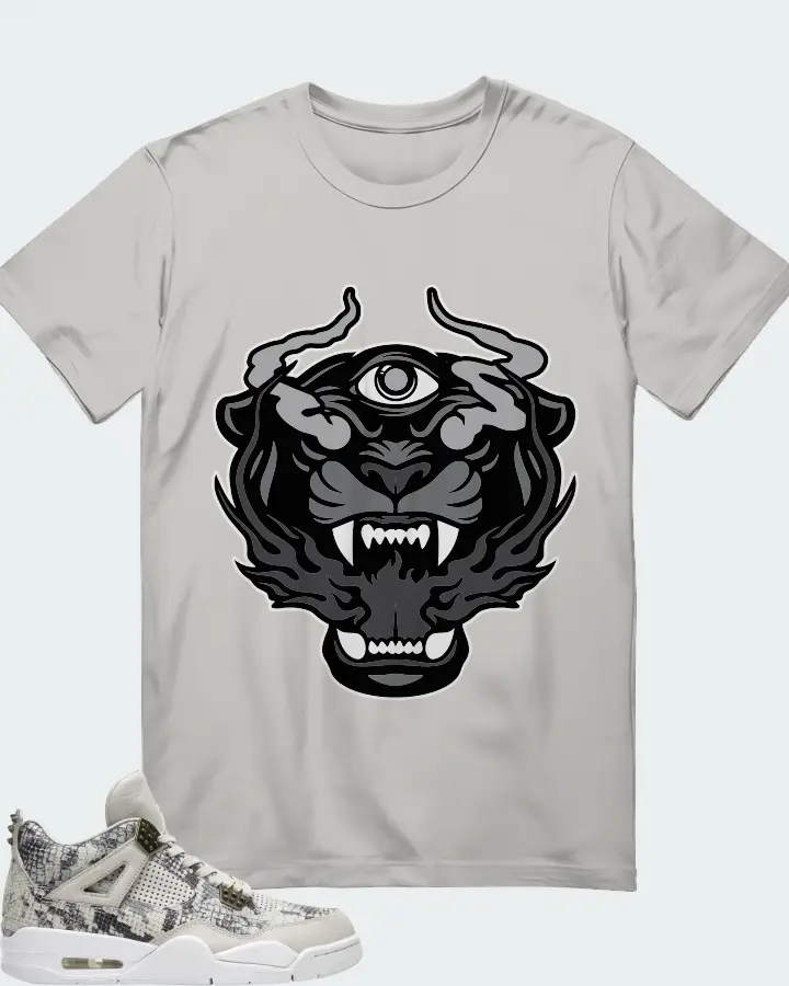 Air Jordan 4 Retro Snakeskin Matching T-Shirt