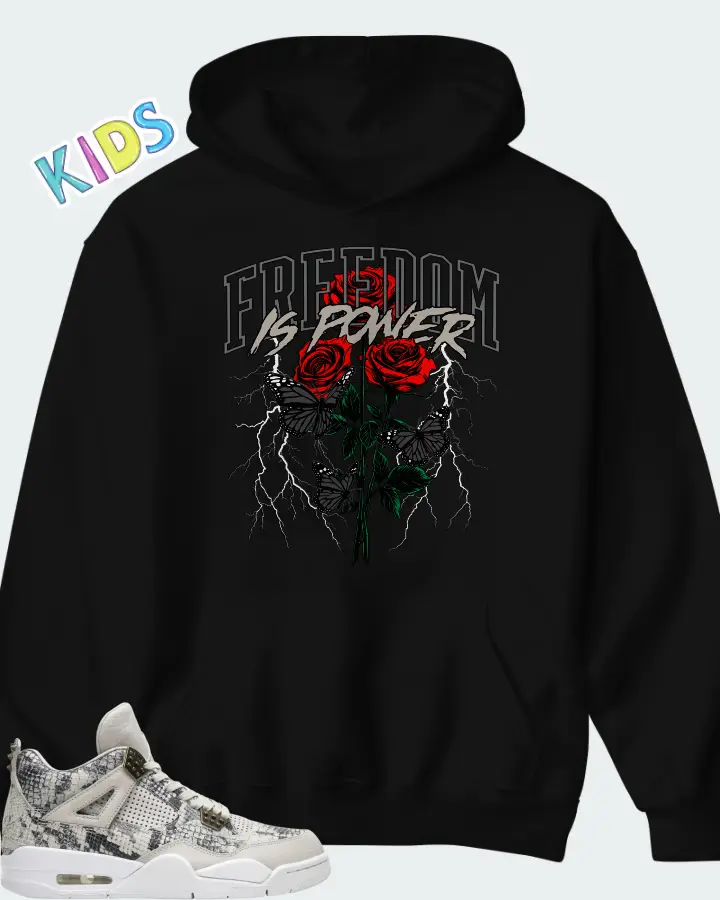 Air Jordan 4 Retro Snakeskin Matching Kid's Hoodie