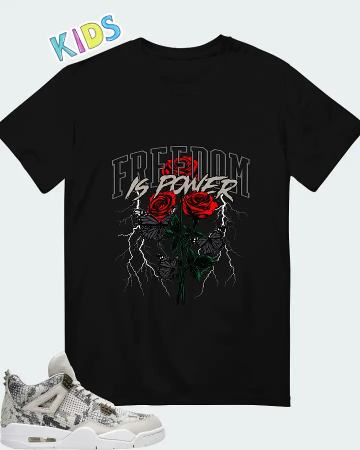 Air Jordan 4 Retro Snakeskin Matching Kid's T-Shirt
