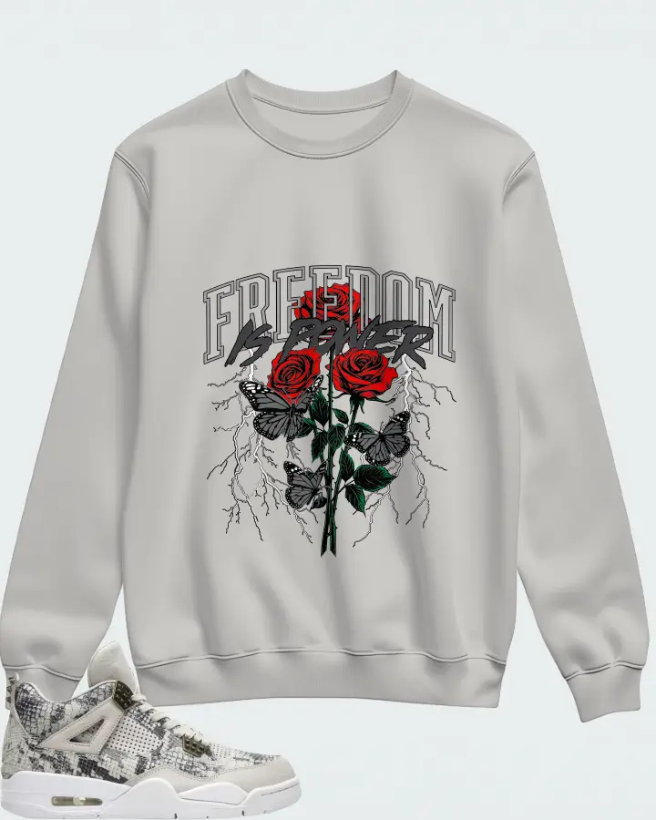 Air Jordan 4 Retro Snakeskin Matching Sweatshirt