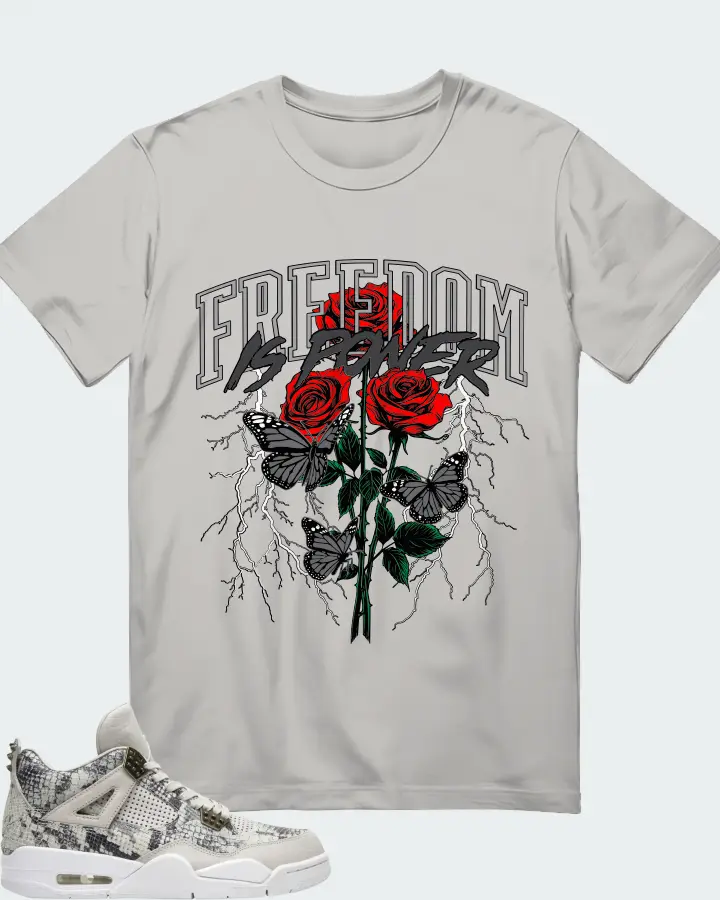 Air Jordan 4 Retro Snakeskin Matching T-Shirt