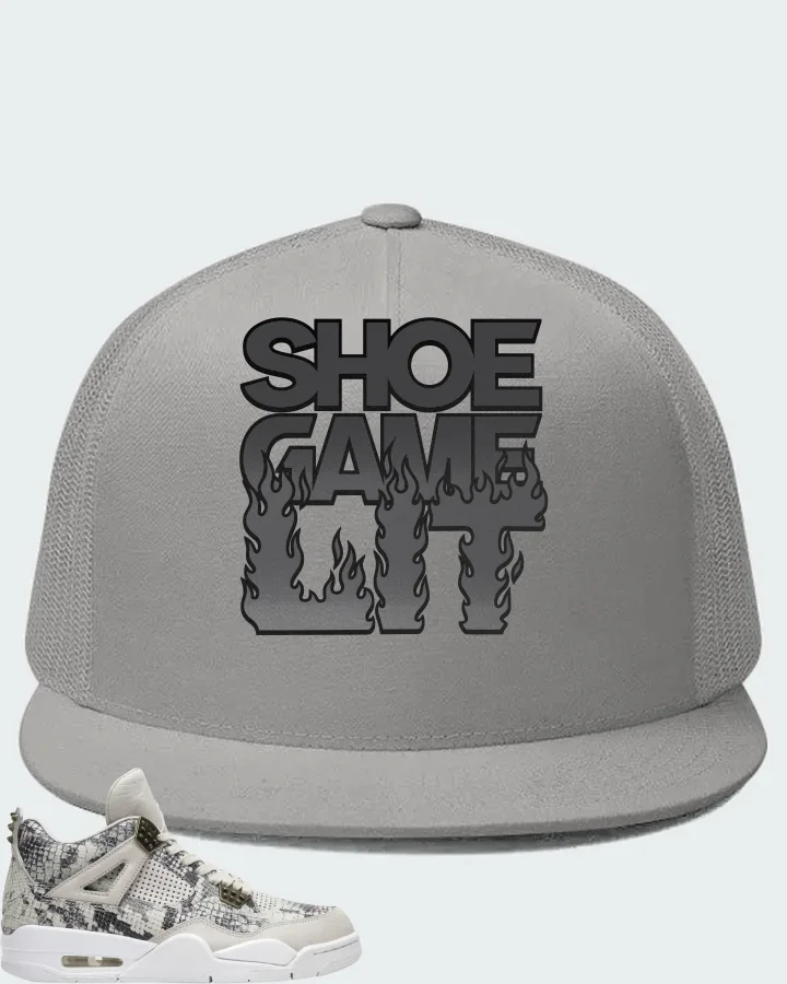 Air Jordan 4 Retro Snakeskin Matching Hat