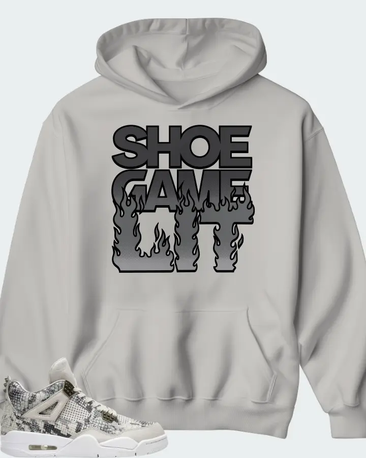 Air Jordan 4 Retro Snakeskin Matching Hoodie