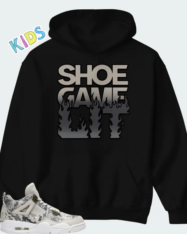 Air Jordan 4 Retro Snakeskin Matching Kid's Hoodie