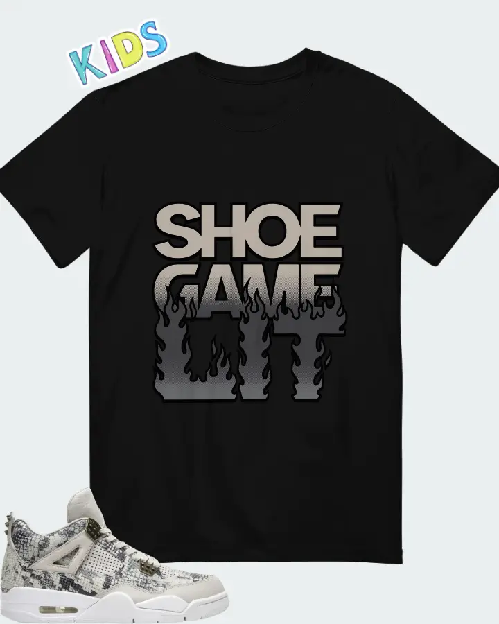 Air Jordan 4 Retro Snakeskin Matching Kid's T-Shirt