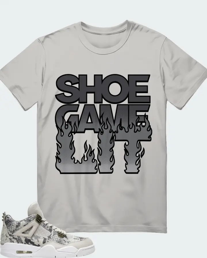 Air Jordan 4 Retro Snakeskin Matching T-Shirt
