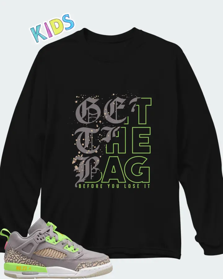 Jordan Grade School Spizike Matching Kid's Long Sleeve T-Shirt