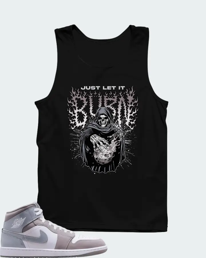 Air Jordan 1 Mid Cool Grey Matching Tank Top