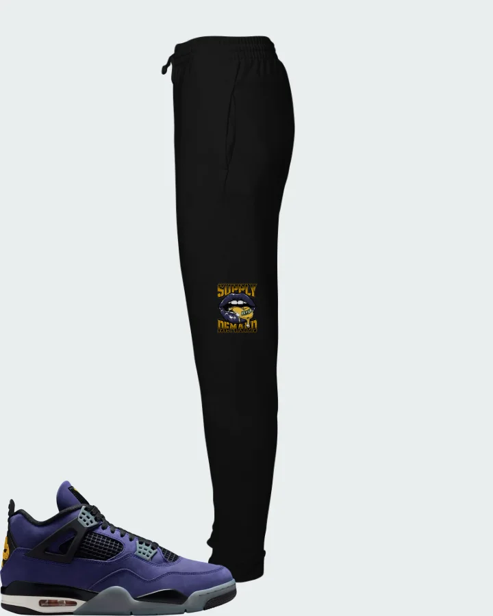 Air Jordan 4 Retro Lakers Matching Joggers