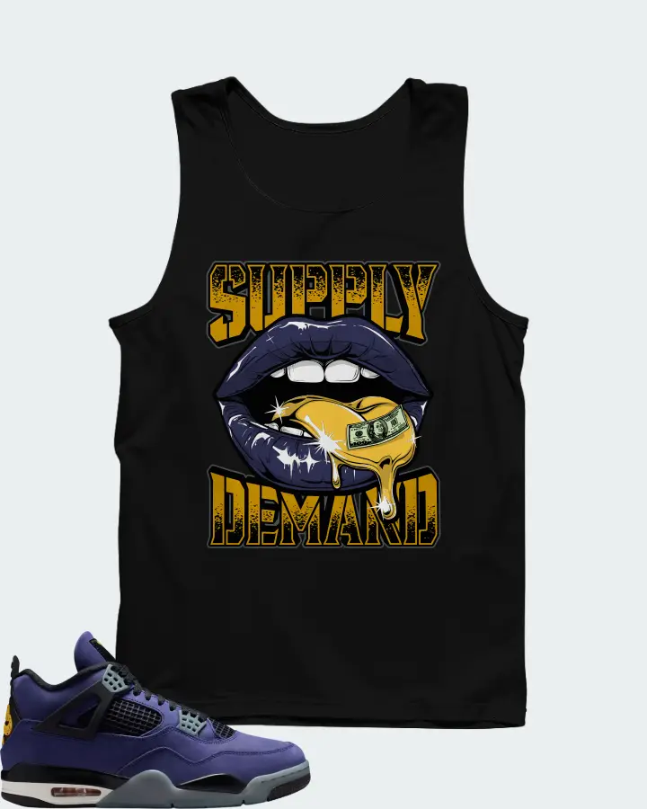 Air Jordan 4 Retro Lakers Matching Tank Top