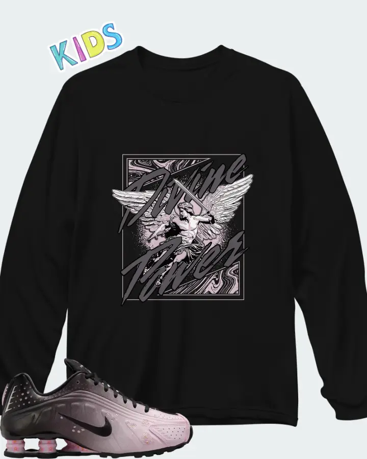 Nike Shox R4 Sakura Matching Kid's Long Sleeve T-Shirt