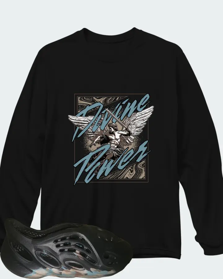 adidas Yeezy Foam Runner Custom Matching Long Sleeve T-Shirt
