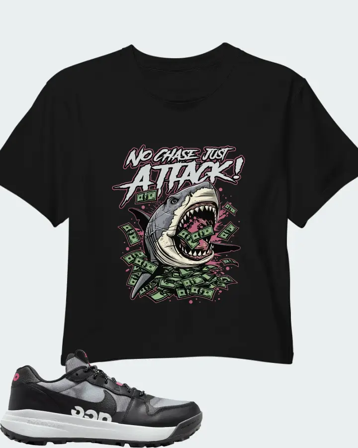 Nike ACG Lowcate SE Wolf Grey Hyper Pink Matching Crop Top