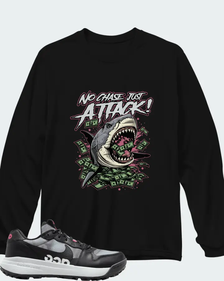 Nike ACG Lowcate SE Wolf Grey Hyper Pink Matching Long Sleeve T-Shirt