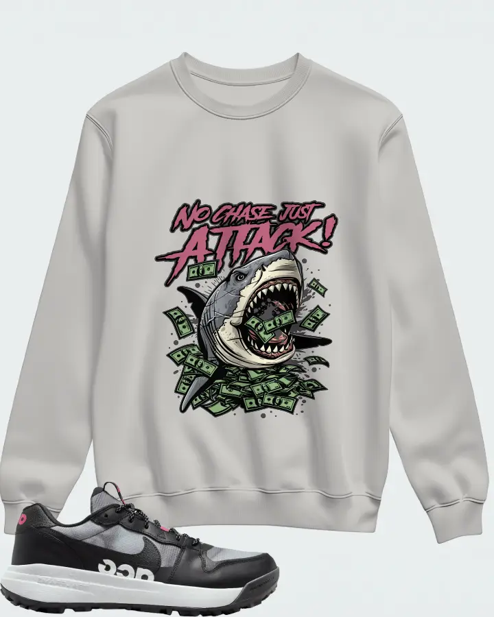 Nike ACG Lowcate SE Wolf Grey Hyper Pink Matching Sweatshirt