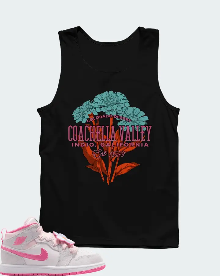 Air Jordan 1 Mid Pink Bloom Matching Tank Top
