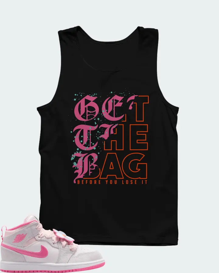 Air Jordan 1 Mid Pink Bloom  Matching Tank Top
